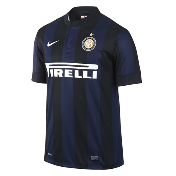 Camiseta Inter De Milán Replica Primera Ropa 2013/14 Azul